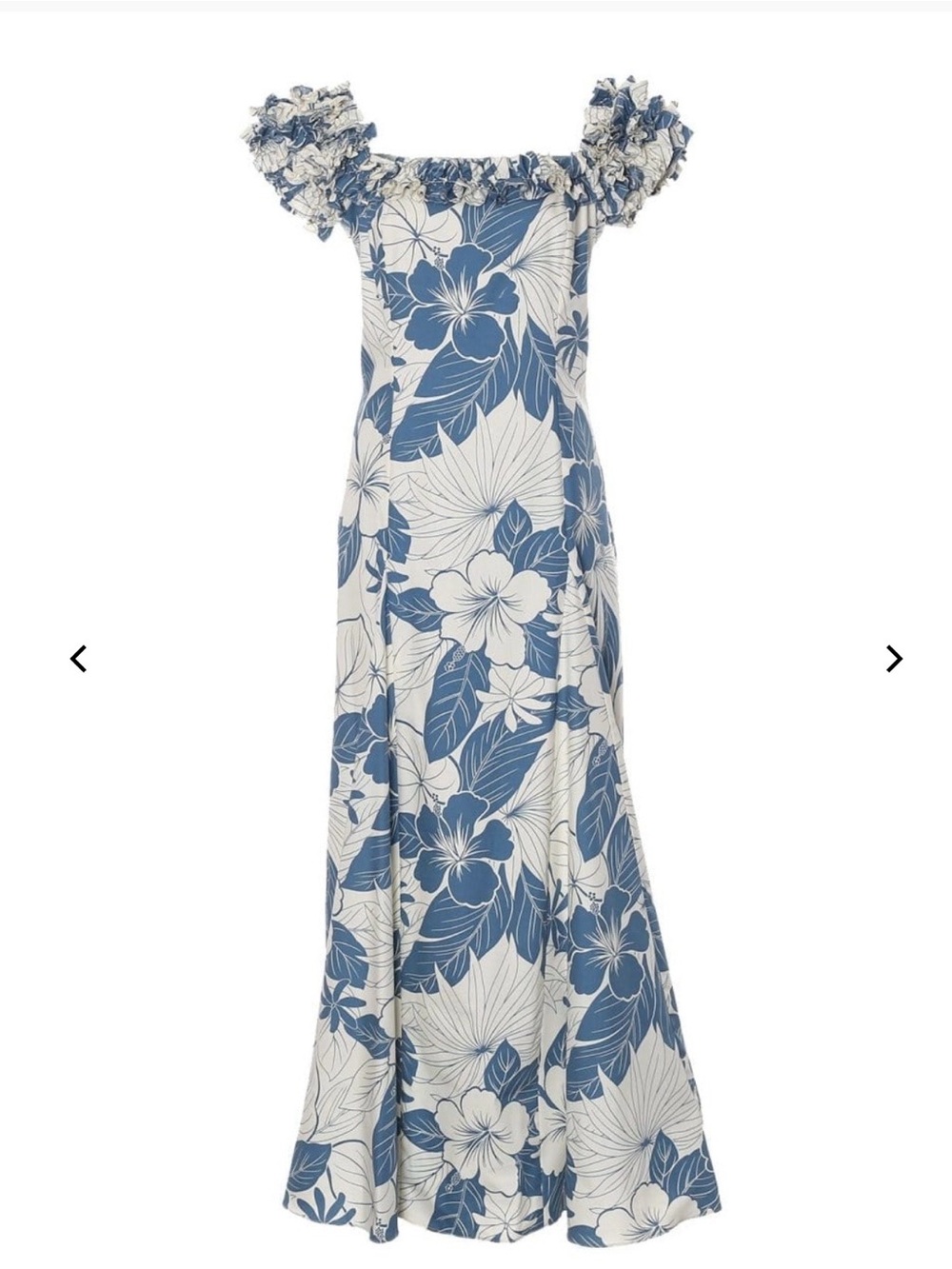 Two Palms Tropical Maxi Off-Shoulder Dress Made in Hawaii